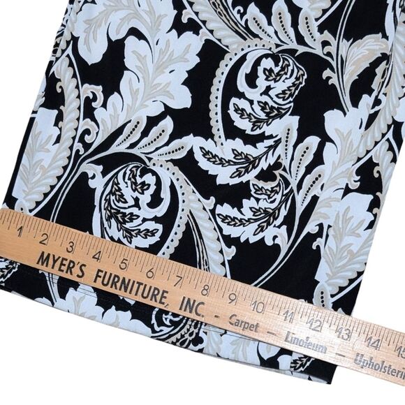 Chico's geometric print on elastic waist pants 3/Large travel comfort Paisley - Picture 8 of 13